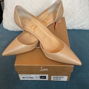 Christian Louboutin Iriza 70 Nappa Irise Heels sz 38.5